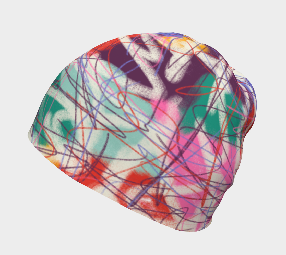 Tuque avec le motif gribouillis 6B