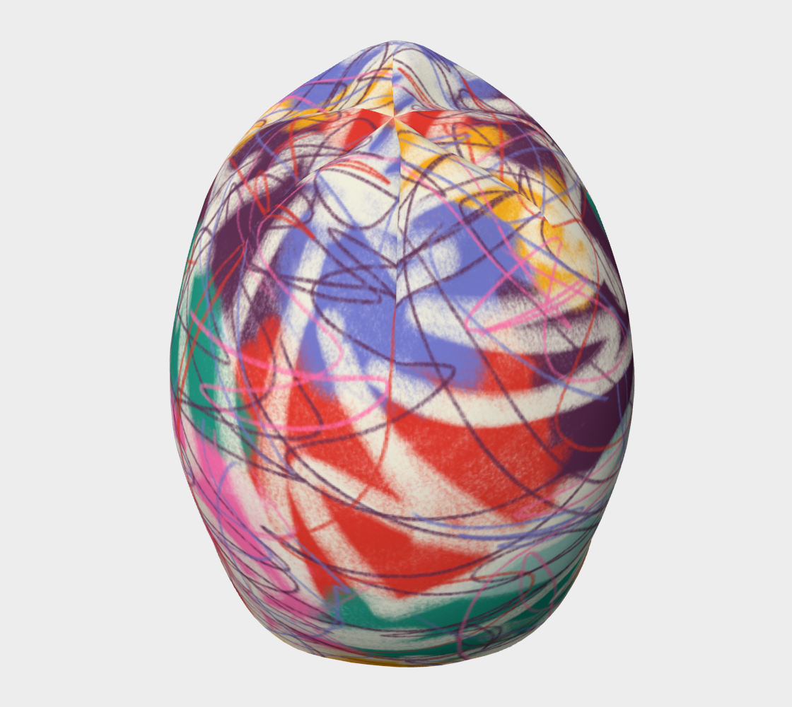 Tuque avec le motif gribouillis 6B