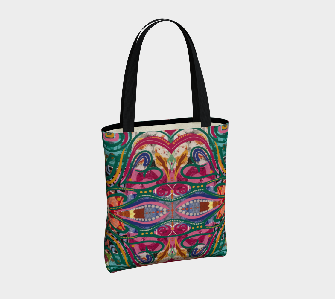 Sac cabas imprimé avec le motif J'adore