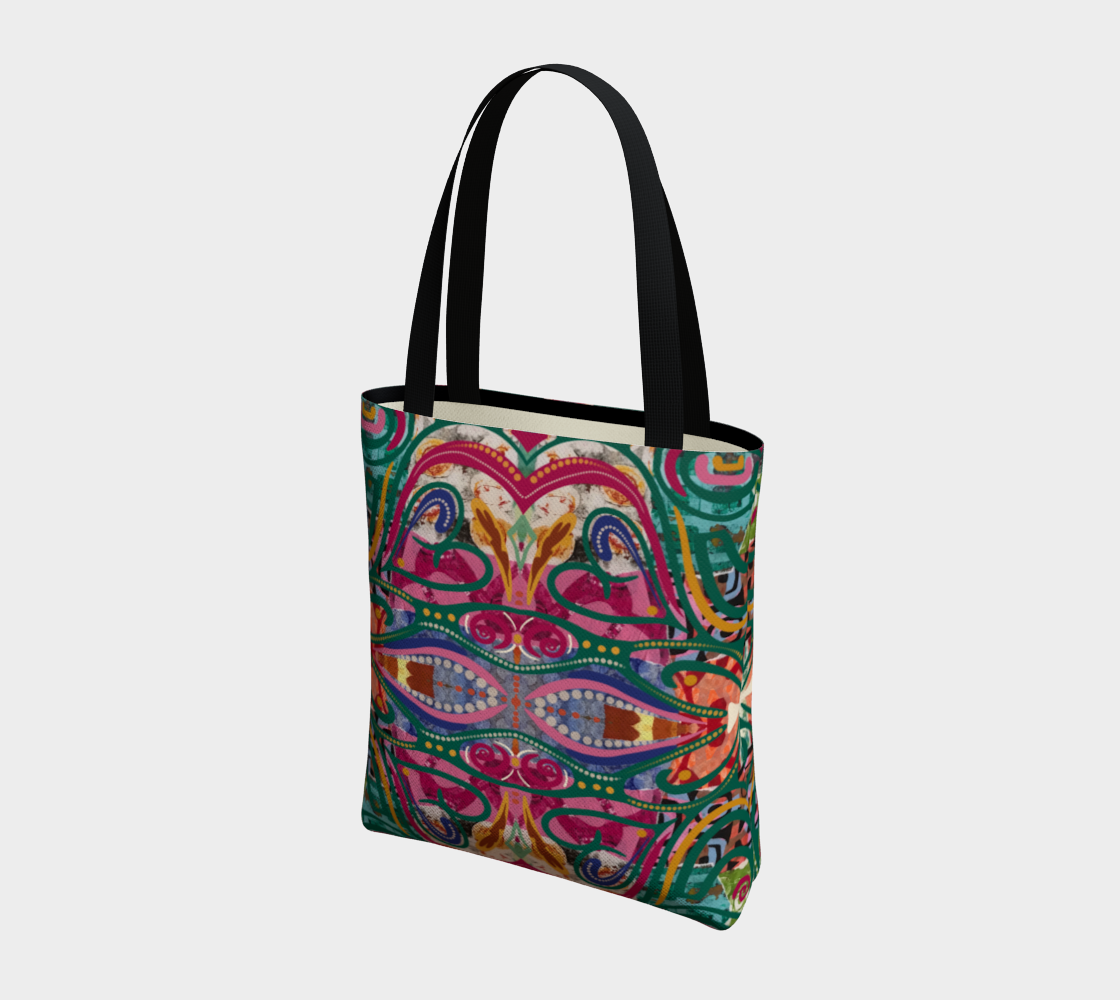 Sac cabas imprimé avec le motif J'adore